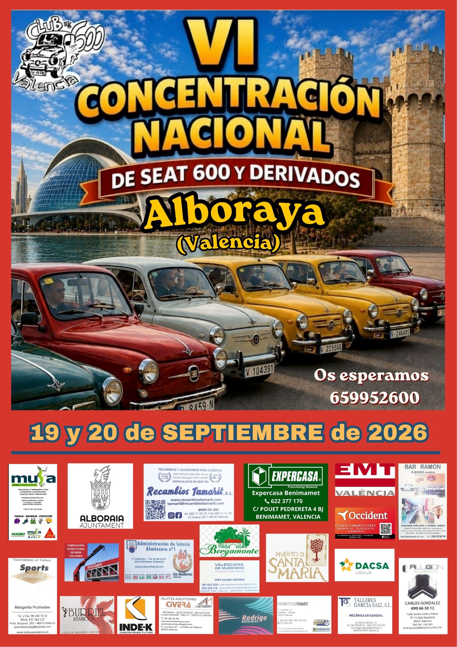 Cartel VI Concentración Nacional de SEAT 600